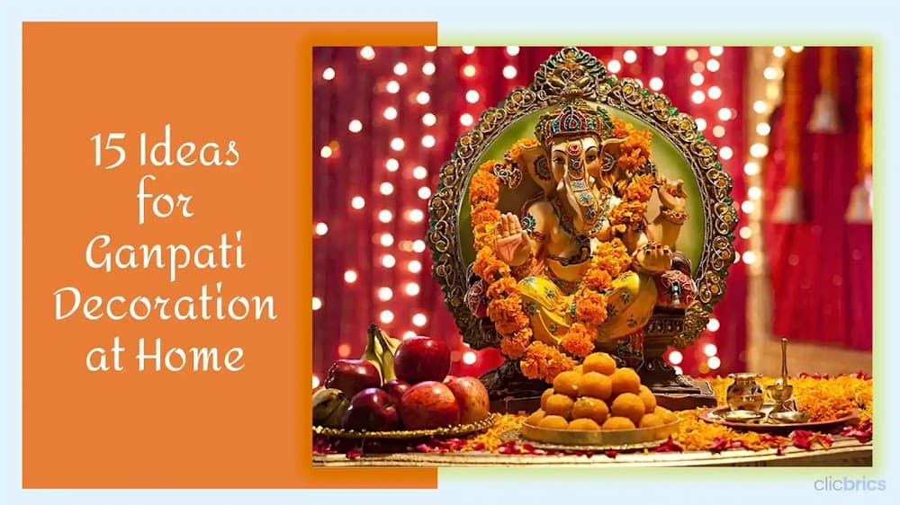 15 Ideas for Ganpati Decoration at Home for Symbolic Celebrations