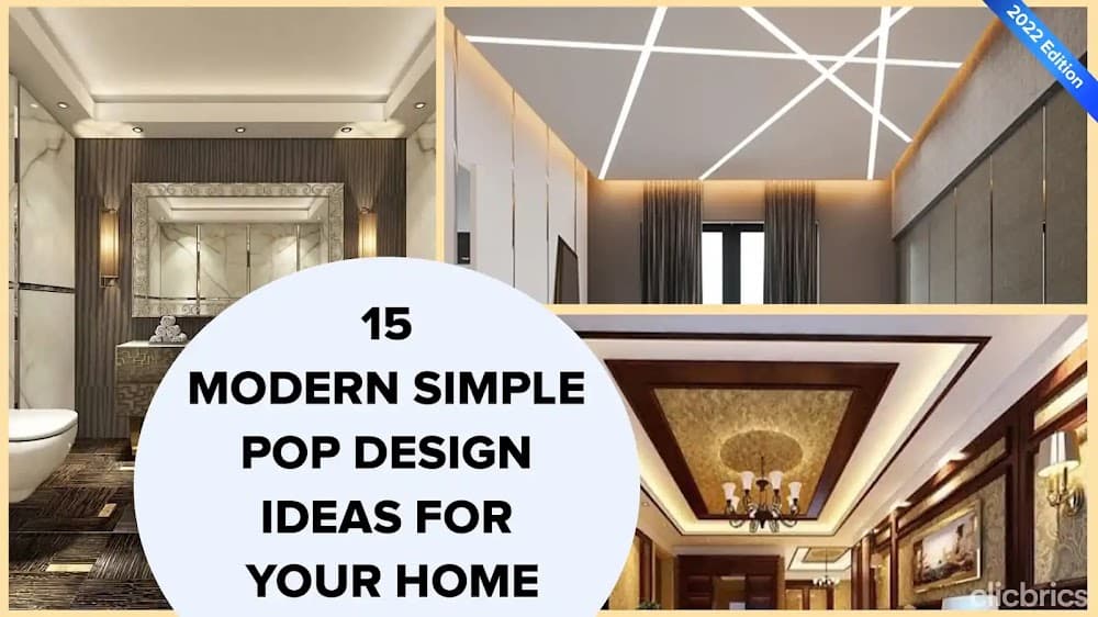15 Modern Simple POP Design Ideas For Your Home - With Images