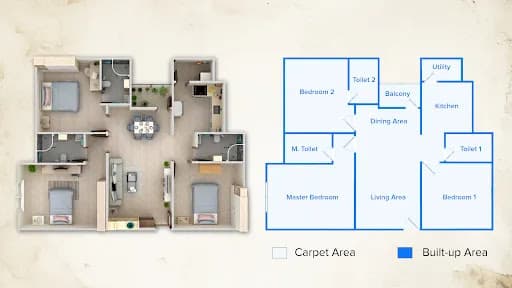 Everything About Carpet Area, Built-up Area and Super Built-up Area