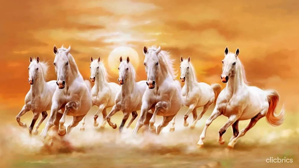 7 Horses Painting with Vastu Direction to Welcome Success At Home