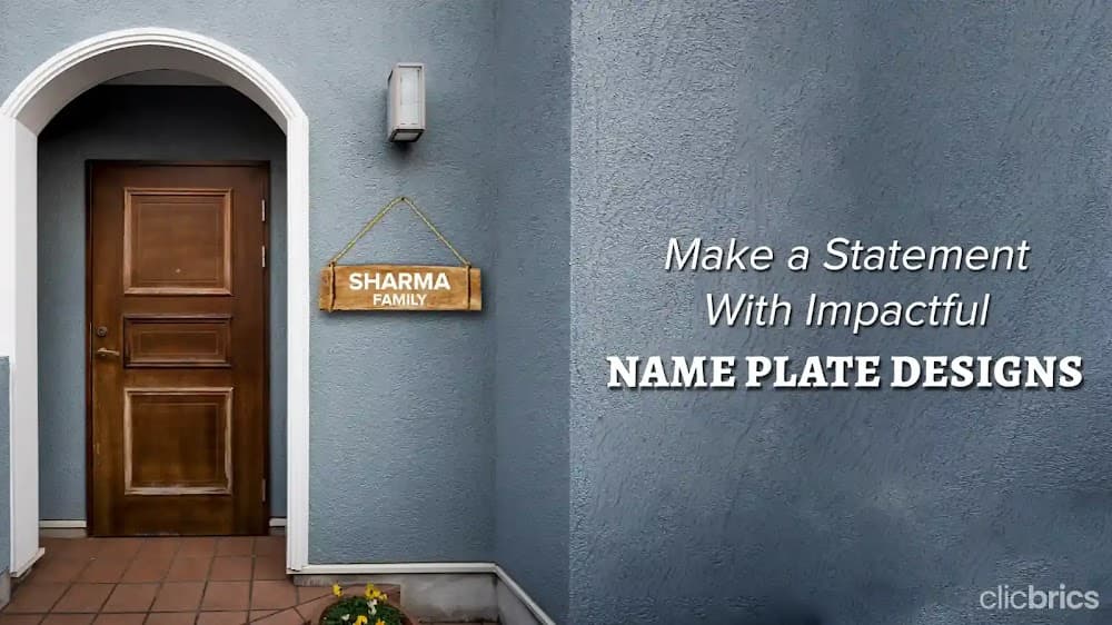 10 Name Plate Design Ideas To Enhance The Welcome Feel