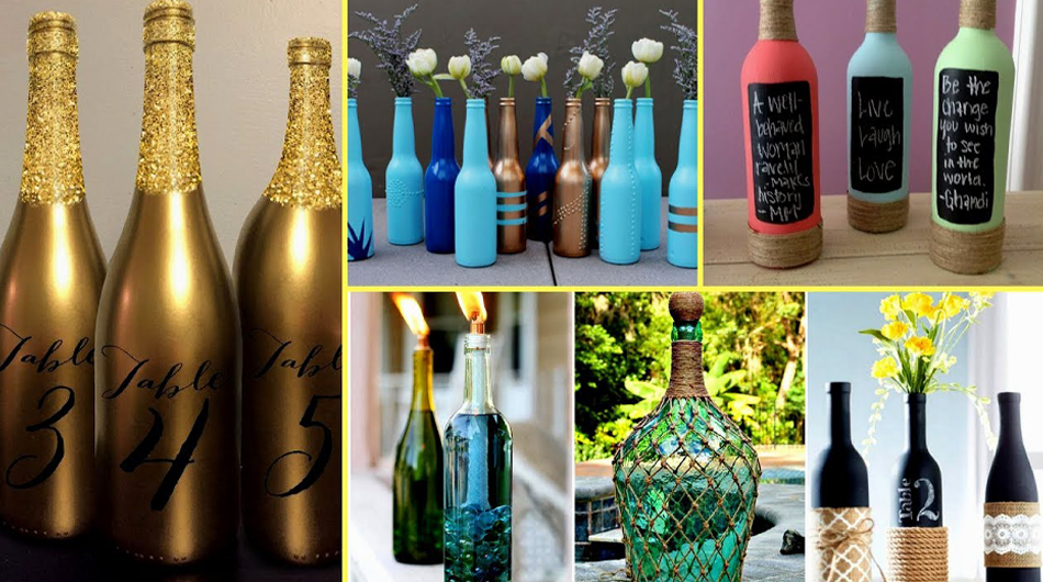 Use Old Wine Bottles To Liven Up Your Home Decor For Any Season